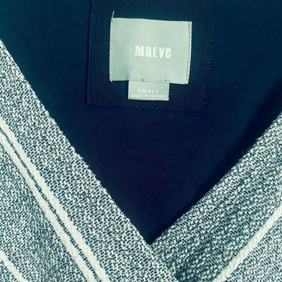 Anthropologie Maeve Wrapped Striped Column Dress - Picture 6 of 8